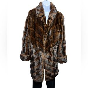 Dennis Basso Faux Mink Coat